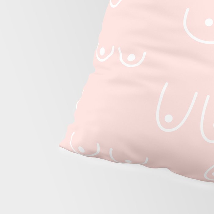 Self Love Boobs Pattern on peach Pillow Sham Gallery Image 4