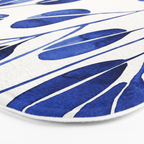 Silver Dollar Eucalyptus - Navy Bath Mat Gallery Image 3