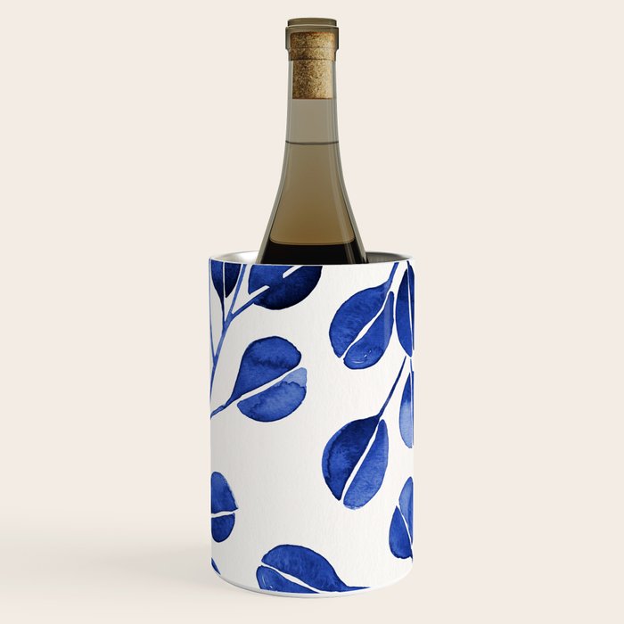 Silver Dollar Eucalyptus - Navy Wine Chiller Gallery Image 1