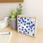 Silver Dollar Eucalyptus - Navy Mini Art Print Gallery Image 2