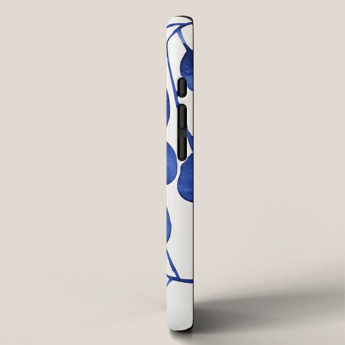 Silver Dollar Eucalyptus - Navy iPhone Case Gallery Image 2