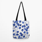 Silver Dollar Eucalyptus - Navy Tote Bag Gallery Image 2