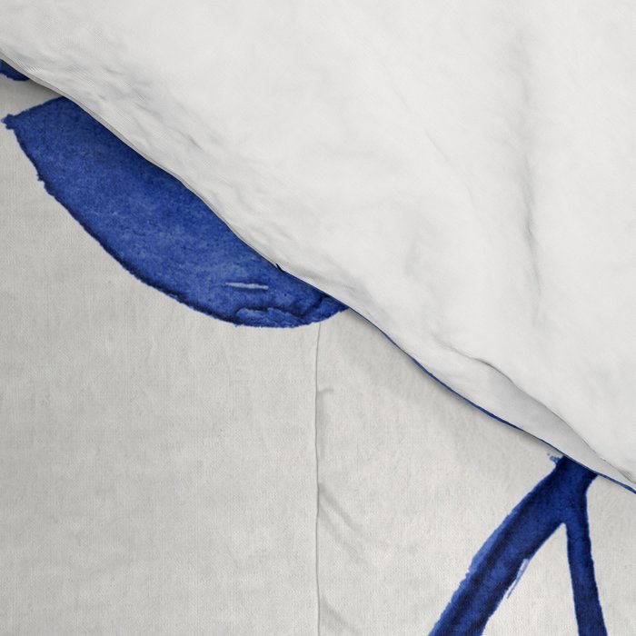 Silver Dollar Eucalyptus - Navy Comforter Gallery Image 4