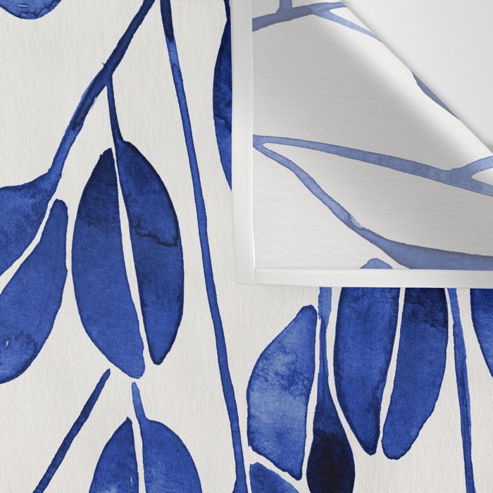 Silver Dollar Eucalyptus - Navy Wall Tapestry Gallery Image 3