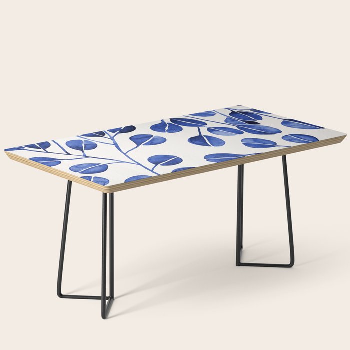 Silver Dollar Eucalyptus - Navy Coffee Table Gallery Image 1