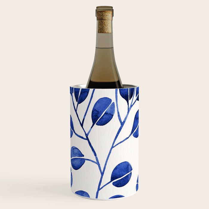 Silver Dollar Eucalyptus - Navy Wine Chiller Gallery Image 2