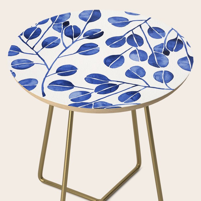 Silver Dollar Eucalyptus - Navy Side Table Gallery Image 2