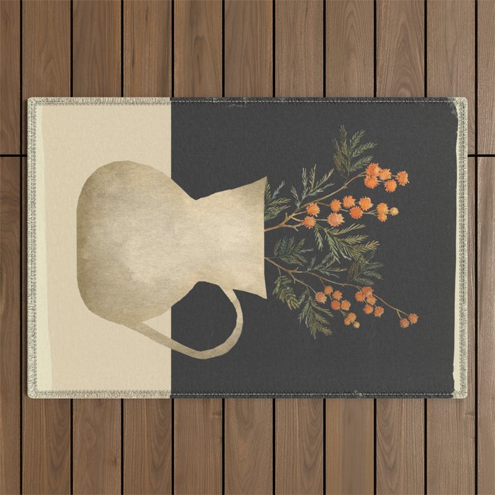 Flowers In A Vase 23 Outdoor Rug Gallery Image 1