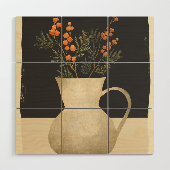 Flowers In A Vase 23 Wood Wall Art Gallery Image 1