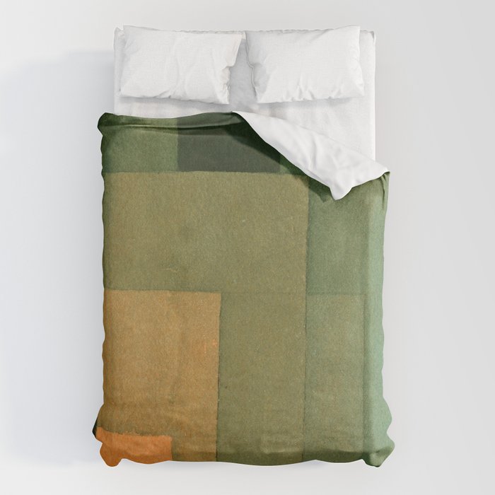 Paul Klee "Tower in Orange and Green 1922" Duvet Cover Gallery Image 6