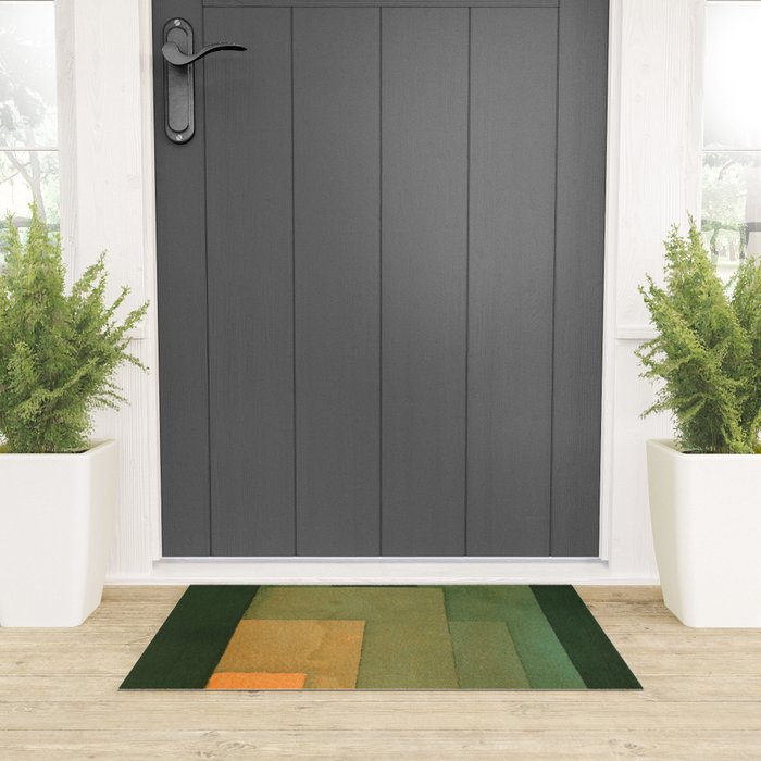 Paul Klee "Tower in Orange and Green 1922" Welcome Mat Gallery Image 3