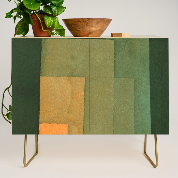Paul Klee "Tower in Orange and Green 1922" Credenza Gallery Image 1