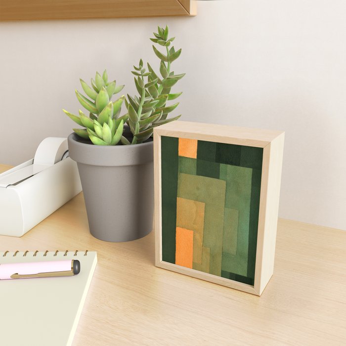 Paul Klee "Tower in Orange and Green 1922" Mini Art Print Gallery Image 2