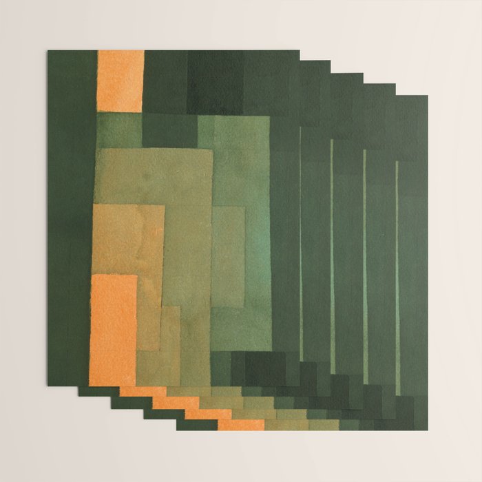 Paul Klee "Tower in Orange and Green 1922" Wrapping Paper Gallery Image 3