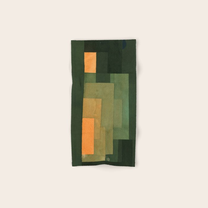 Paul Klee "Tower in Orange and Green 1922" Towels Gallery Image 1