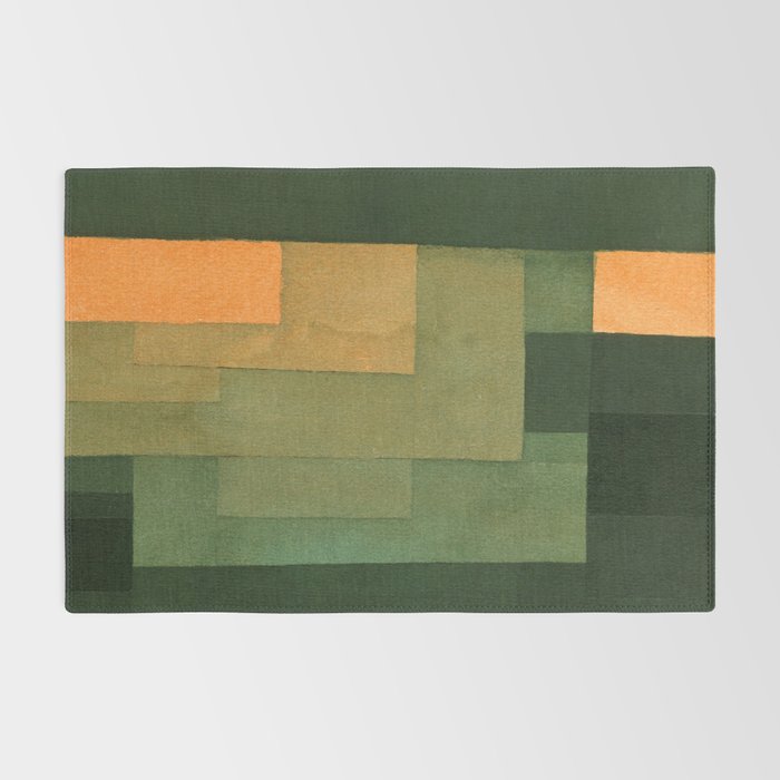 Paul Klee "Tower in Orange and Green 1922" Rug Gallery Image 2