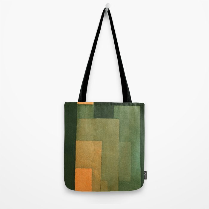 Paul Klee "Tower in Orange and Green 1922" Tote Bag Gallery Image 2