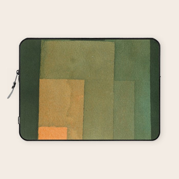 Paul Klee "Tower in Orange and Green 1922" Laptop Sleeve Gallery Image 1