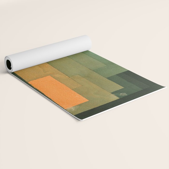 Paul Klee "Tower in Orange and Green 1922" Yoga Mat Gallery Image 2