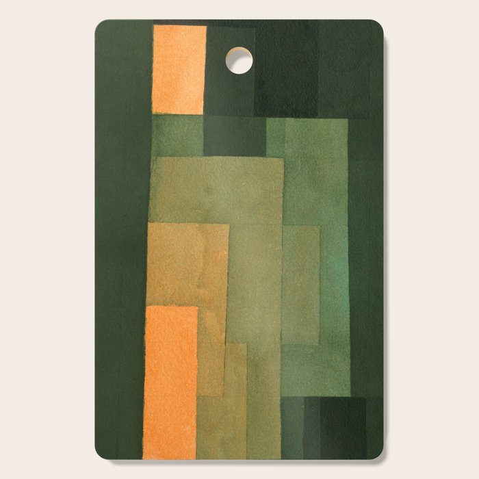 Paul Klee "Tower in Orange and Green 1922" Cutting Board Gallery Image 1