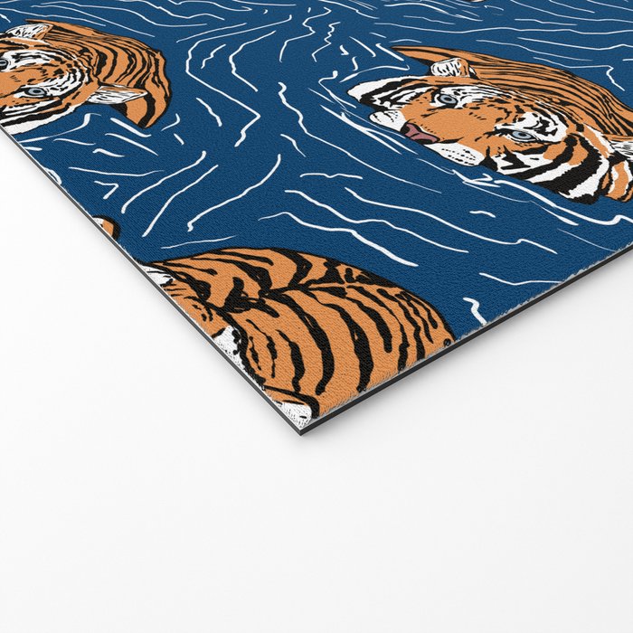 Tigers in the water Welcome Mat Gallery Image 2