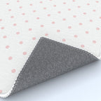 Small Pastel Pink Polka dots Background Rug Gallery Image 4
