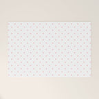 Small Pastel Pink Polka dots Background Welcome Mat Gallery Image 1