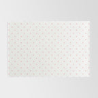 Small Pastel Pink Polka dots Background Rug Gallery Image 2