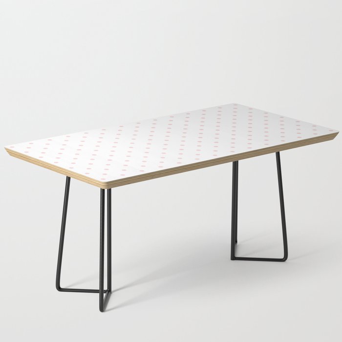 Small Pastel Pink Polka dots Background Coffee Table Gallery Image 1