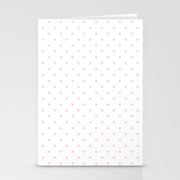 Small Pastel Pink Polka dots Background Stationery Card Gallery Image 2