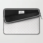 Small Pastel Pink Polka dots Background Laptop Sleeve Gallery Image 2