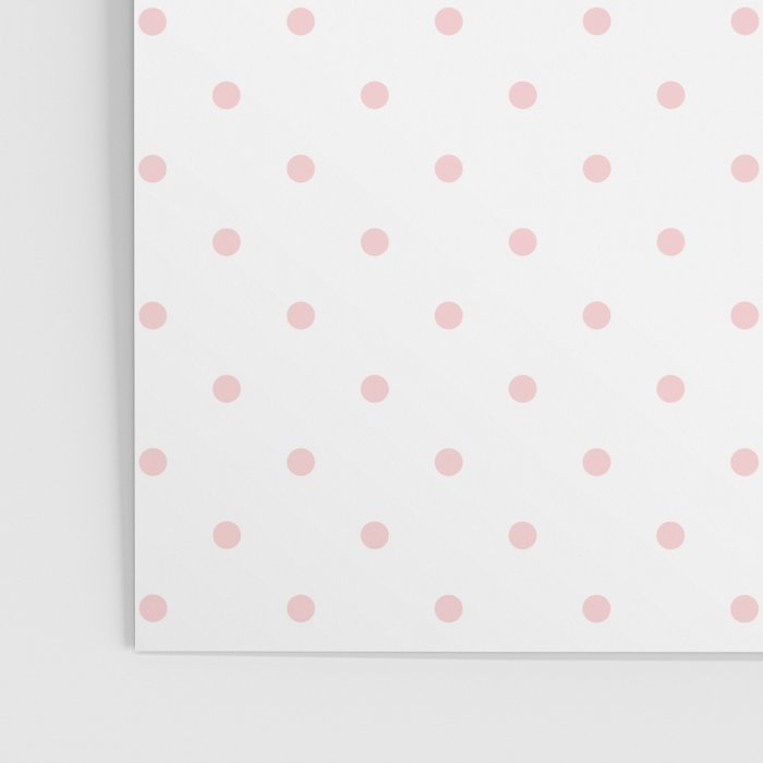 Small Pastel Pink Polka dots Background Poster Gallery Image 3