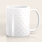 Small Pastel Pink Polka dots Background Coffee Mug Gallery Image 1