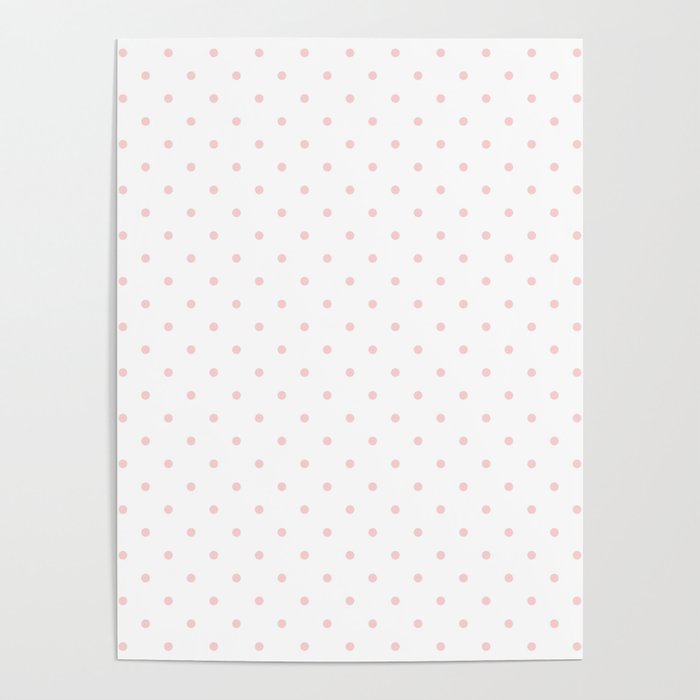 Small Pastel Pink Polka dots Background Poster Gallery Image 4