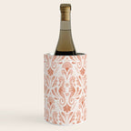 Seahorse Damask  Peachy Pink Wine Chiller Gallery Image 2
