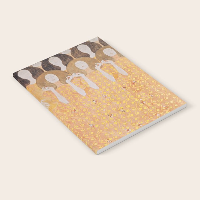 Gustav Klimt - Choir of Angels (Chor Der Paradiesengel) Notebook Gallery Image 1