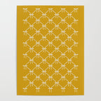 Bows & Ribbons Pattern XX Golden Yellow Poster Gallery Image 4