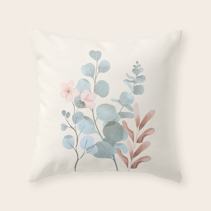 Verdant Branches 03 Throw Pillow Gallery Image 6