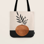 Minimal Abstract Art Vase Plant 6 Tote Bag Gallery Image 1