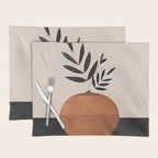 Minimal Abstract Art Vase Plant 6 Placemat Gallery Image 1