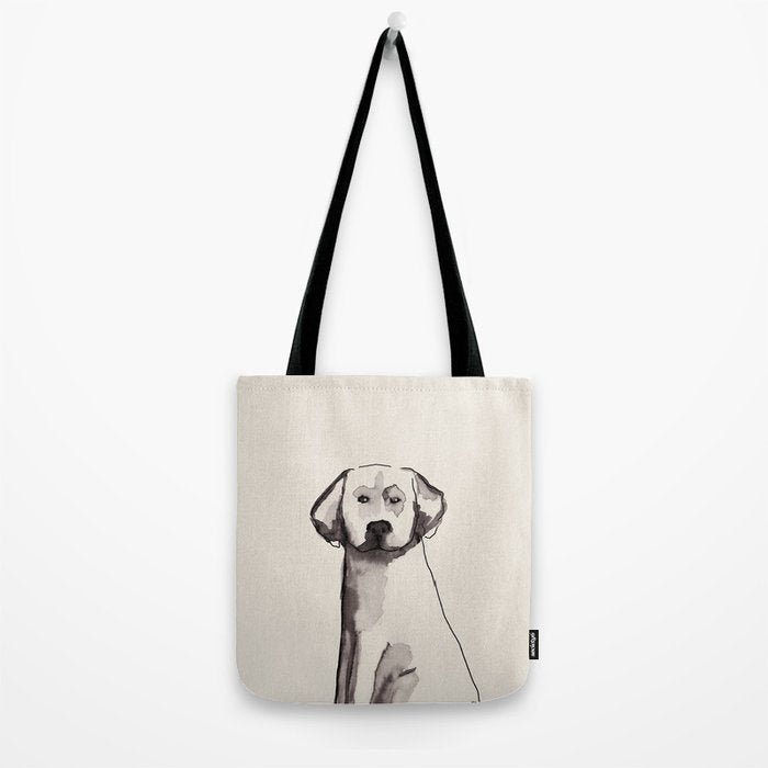 Lab love watercolor painting of a labrador dog Tote Bag Gallery Image 2
