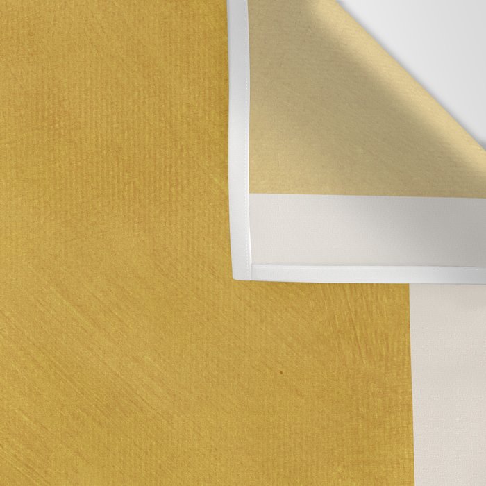 Mustard Yellow Black Lines Abstract Art Wall Tapestry Gallery Image 3