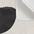 Mid Century Modern Minimalist Abstract Art Brush Strokes Black & White Ink Art Tribal Marking Wall Tapestry Gallery Image 3