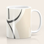 Lady Portrait Abstract Minimal  Line Art 3 Coffee Mug Gallery Image 1