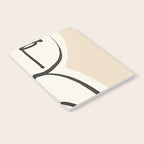 Lady Portrait Abstract Minimal  Line Art 3 Notebook Gallery Image 2