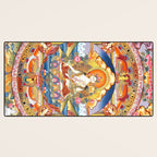White Tara Mandala Buddhist Thangka Desk Mat Gallery Image 3