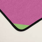 Classic Bamboo Trellis Pattern 240 Hot Pink and Chartreuse Desk Mat Gallery Image 4