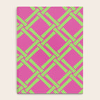 Classic Bamboo Trellis Pattern 240 Hot Pink and Chartreuse Notebook Gallery Image 4