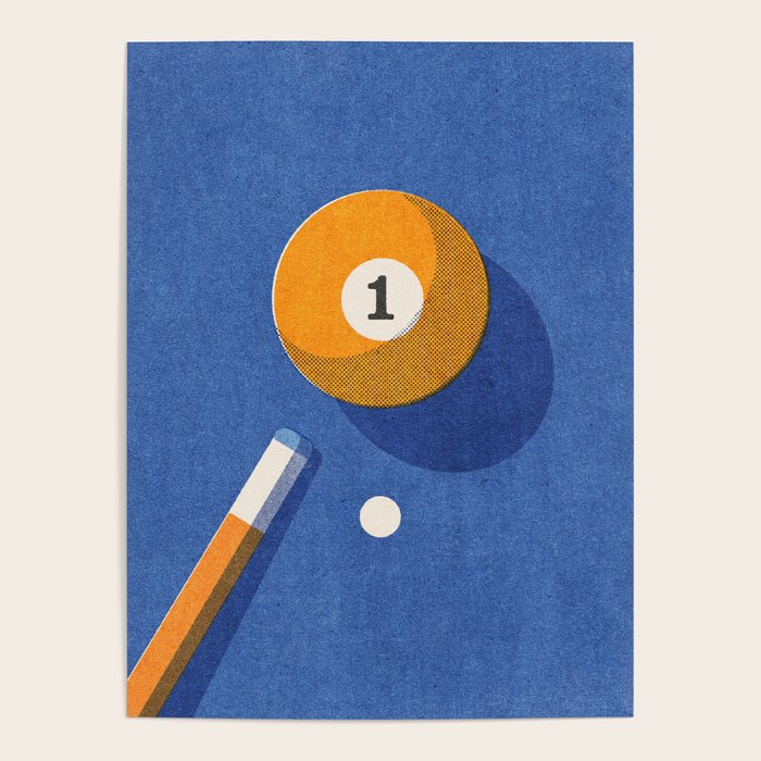 BALLS / Billiards - ball 1 I Poster Gallery Image 1