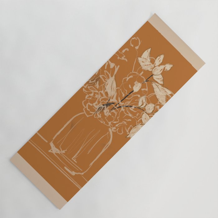 Minimalist Flowers In A Vase 3 Yoga Mat Gallery Image 1